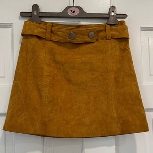 Zara Suede Mini Skirt